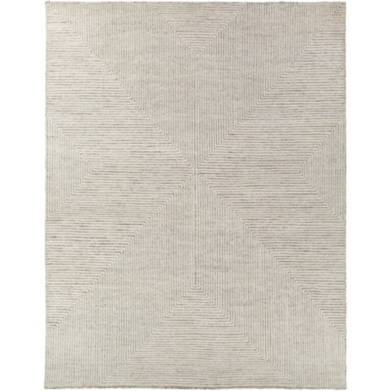 Saahith Hand Knotted Beige Area Rug