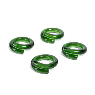 overBback Hand-Shaped Glass Napkin Rings