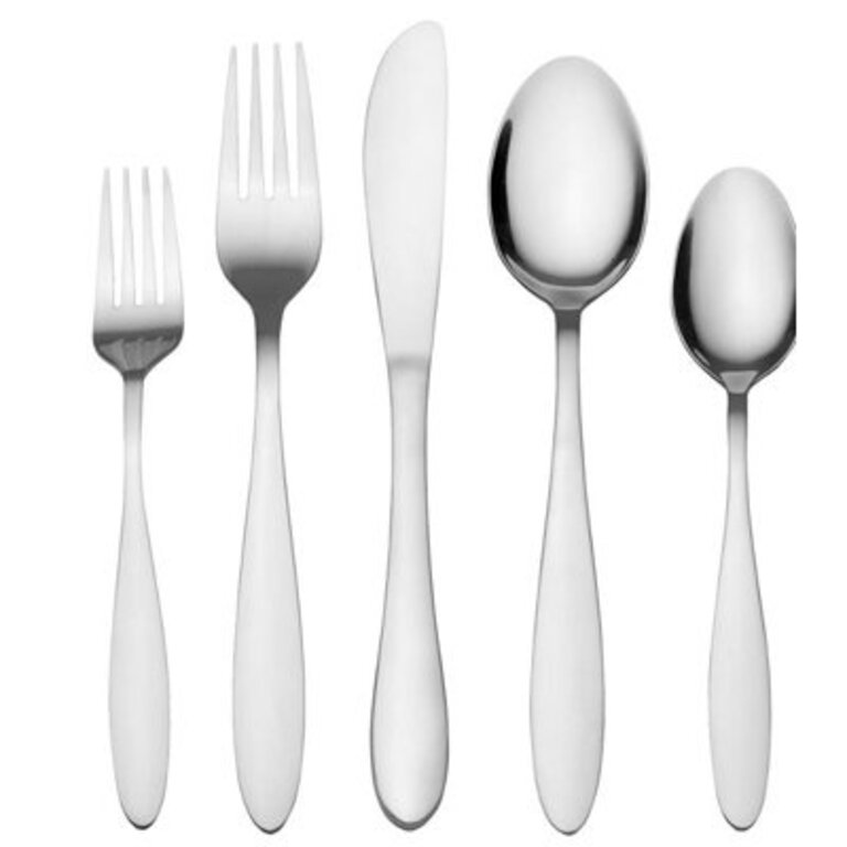 Pfaltzgraff Jasmine 30-Piece Flatware Set with Caddy Service for 4