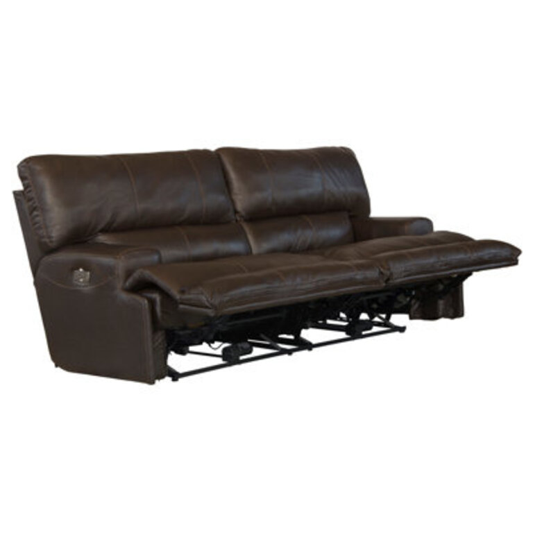 Anjuman 93 Leather Match Reclining Sofa