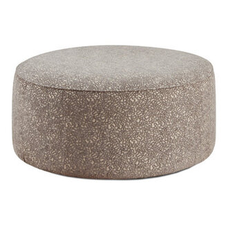 Marinello 39 Wide Round Abstract Cocktail Ottoman