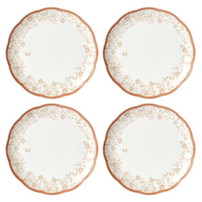 Butterfly Meadow Cottage 4Pc Dinner Plates