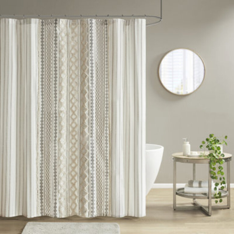 Imani 100 Cotton Tufted Chenille Shower Curtain