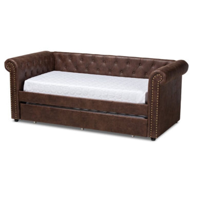 Mynard Upholstered Twin Daybed with Trundle