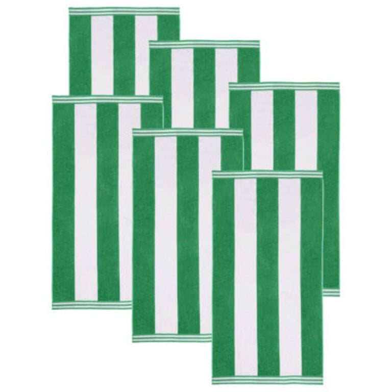 Calheta Cotton Oversized Cabana Stripe Beach Towels
