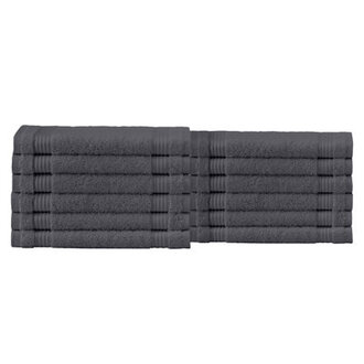 Shannan 12 Piece Turkish Cotton Washcloth Towel Set