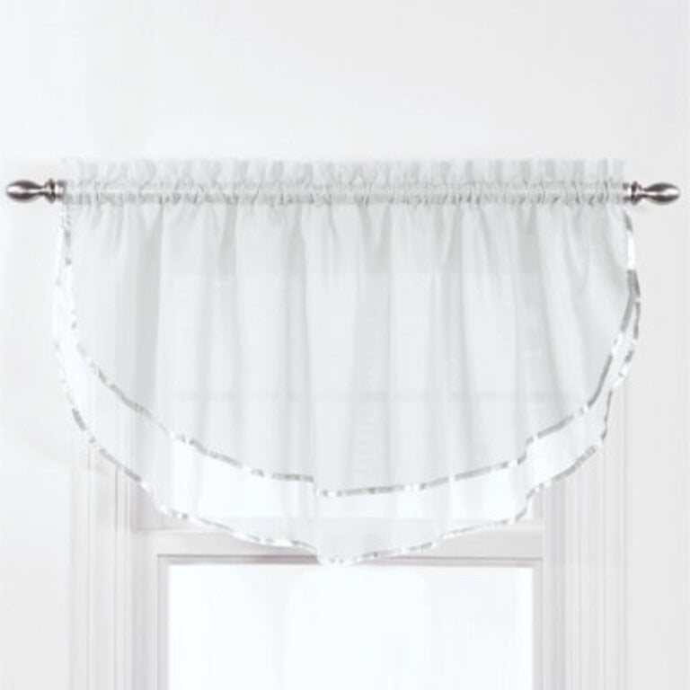 Penobscot Elegance Sheer Ascot 60 Window Valance