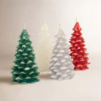 Pine Tree Unscented Novelty Candle