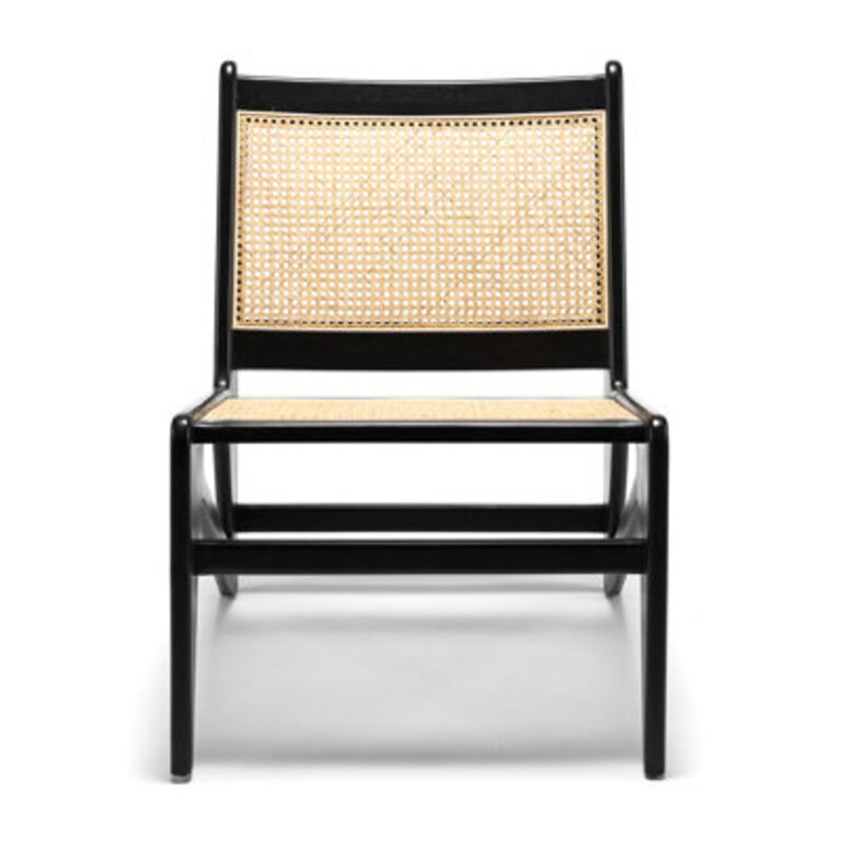 Chandigarh Jeanneret Kangaroo Cane Accent Chair