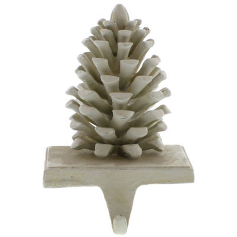 Pinecone Cast Iron Stocking Holder