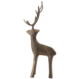 Cast Iron Standing Deer Figurine
