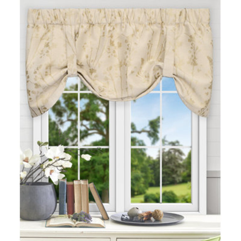 Mahtomedi Floral Tie-Up 50 Window Valance