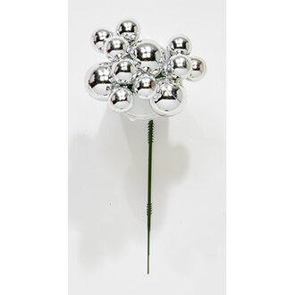 Mixed Ball x12 Christmas Pick