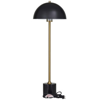Amherst Metal Umbrella Style Desk Lamp With Marble Base