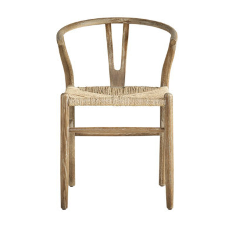 Solid Wood Side Chair in Brown
