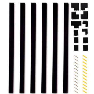 150in Cord Hider Kit - 6-Pack 25in Cable Management for Wall-Mounted TV or Computer Cables - Paintable Wire Covers for Cords