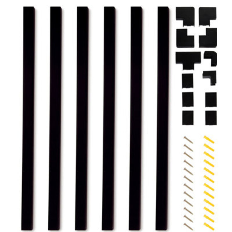 150in Cord Hider Kit - 6-Pack 25in Cable Management for Wall-Mounted TV or Computer Cables - Paintable Wire Covers for Cords