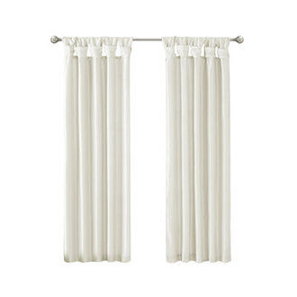 Emilia Twist Tab Lined Room Darkening Window Curtain Panel
