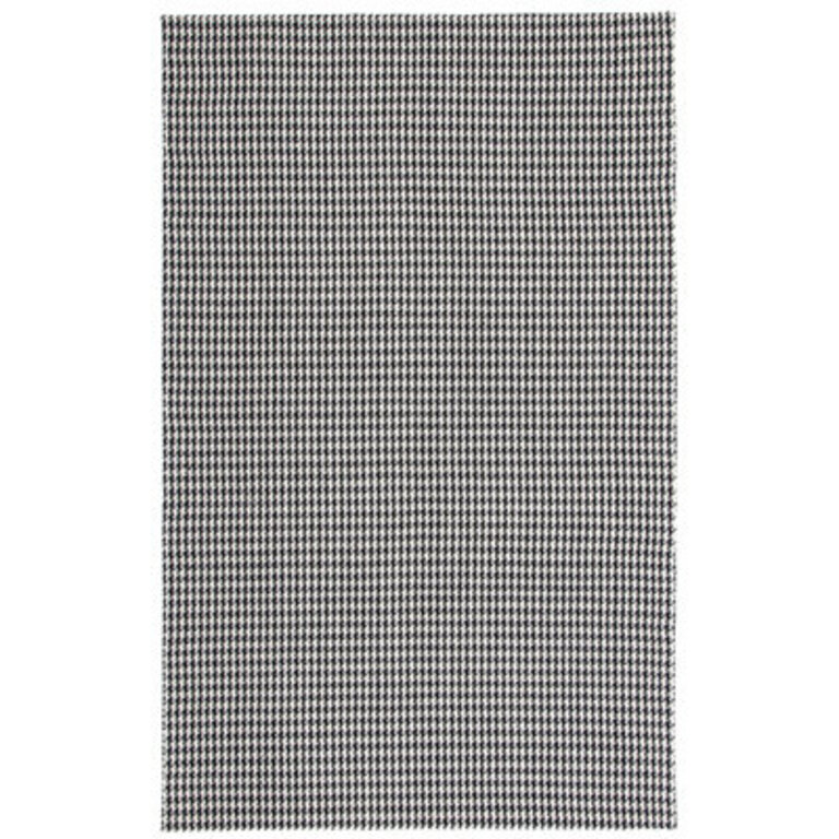Nelya Hand Woven Wool And Cotton Houndstooth Rug