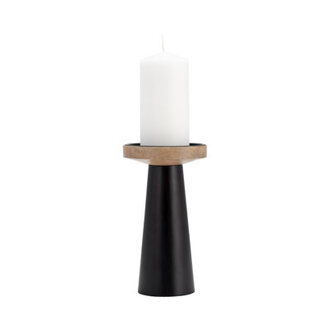Colbin Wooden Flat Candle Holder Stand