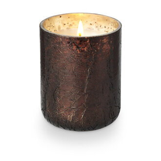 ILLUME Noble Holiday Midnight Pumpkin Small Crackle Glass Candle