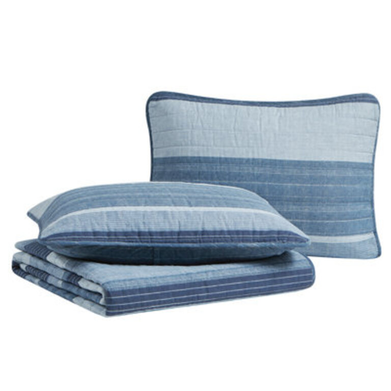 Nautica Ridgeport Cotton Reversible Quilt Set