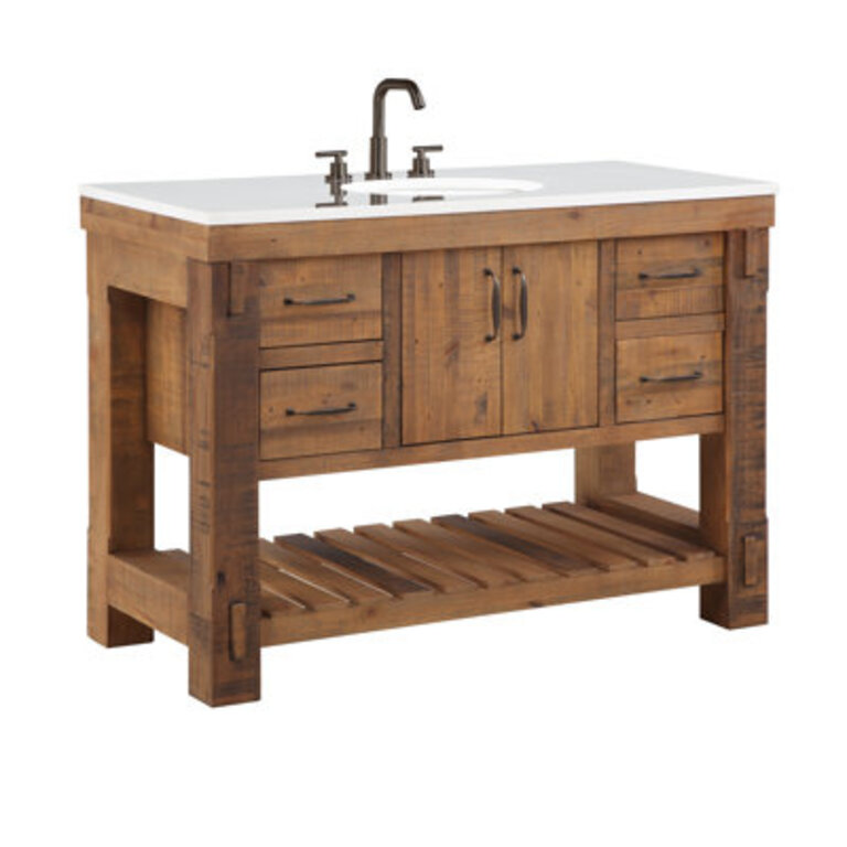 Bromley 48 Single Bathroom Vanity with Quartz Top