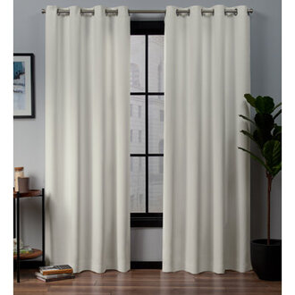 Kennith Sateen Room Darkening Curtain Pair