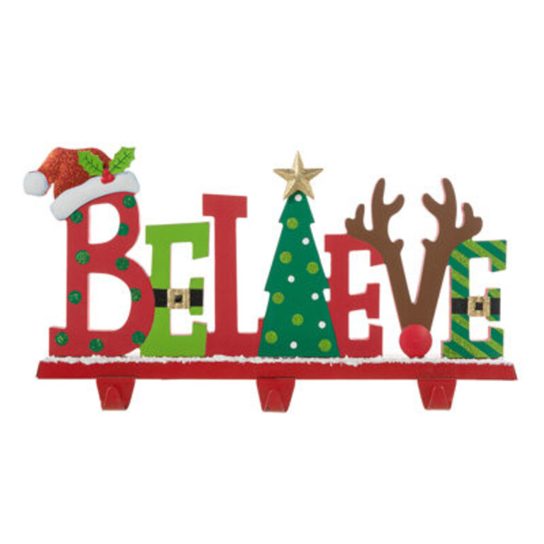 Christmas BELIEVE Stocking Holder