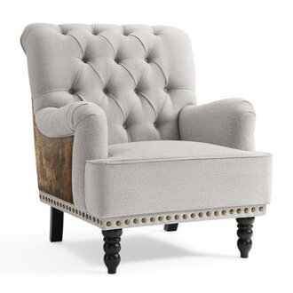 Erithon 315 Wide Upholstered Wingback Accent Chair