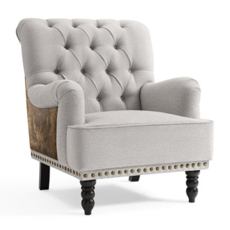 Erithon 315 Wide Upholstered Wingback Accent Chair