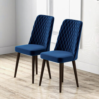 Ackley Velvet Upholstered Parsons Chair