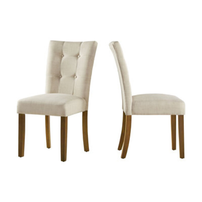 Mitzi Tufted Linen Side Chair