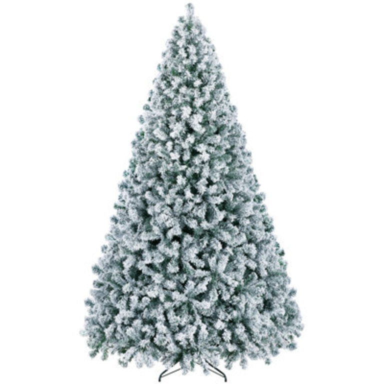Ericka Pre-lit Flocked Artificial Christmas Tree
