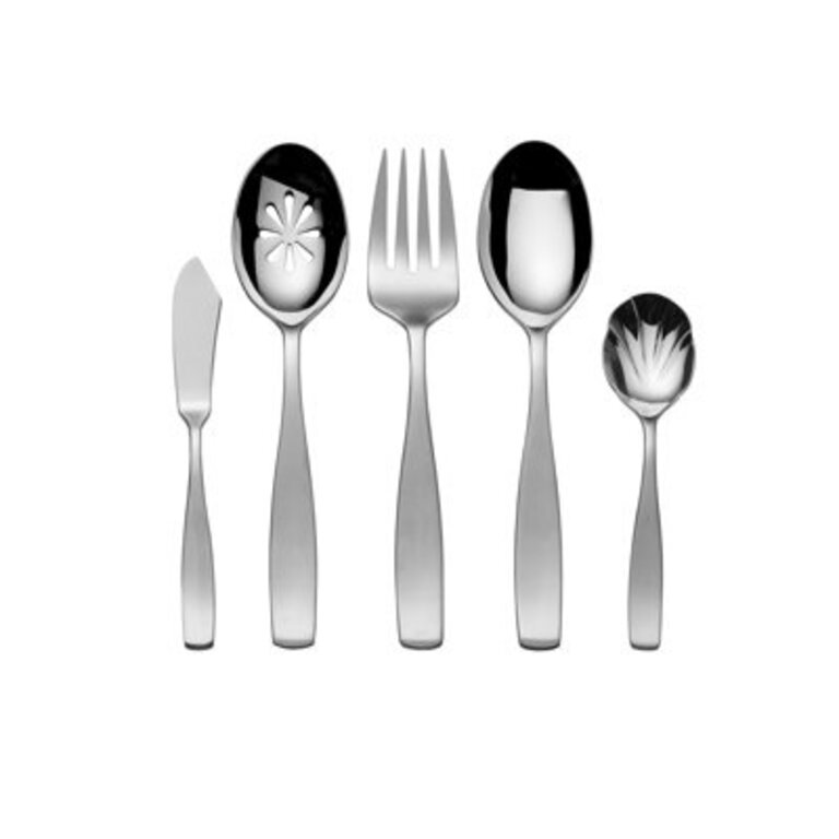 Mikasa Satin Loft 45-Piece 1810 Stainless Steel Flatware Set with Serving Utensils Service for 8