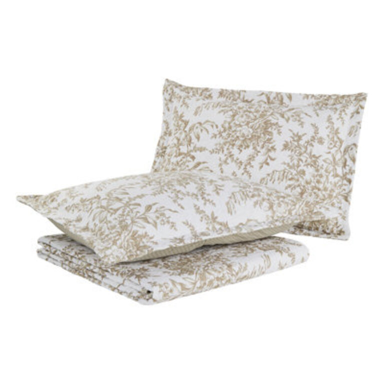 Laura Ashley Bedford Cotton Reversible Quilt Set