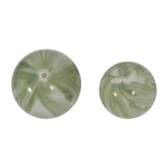 Cosentino Modern Glass Orbs Set of 2 - Stylish Decorative Accents