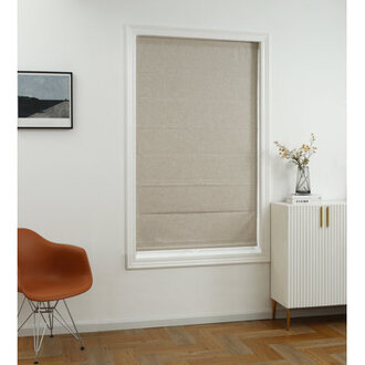 Cordless 100 Blackout Cotton Roman Shade
