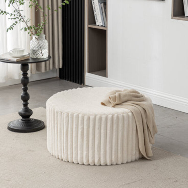 Mekhiya Round Tufted Ottoman