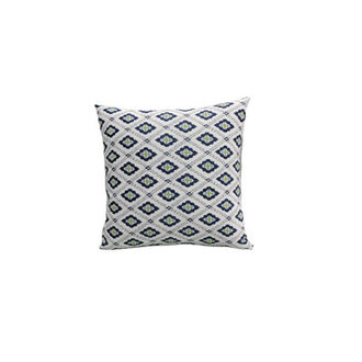 Liza Pillow Cover  Insert Square in BlueGreenWhite