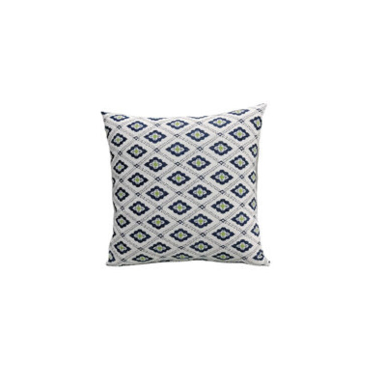 Liza Pillow Cover  Insert Square in BlueGreenWhite