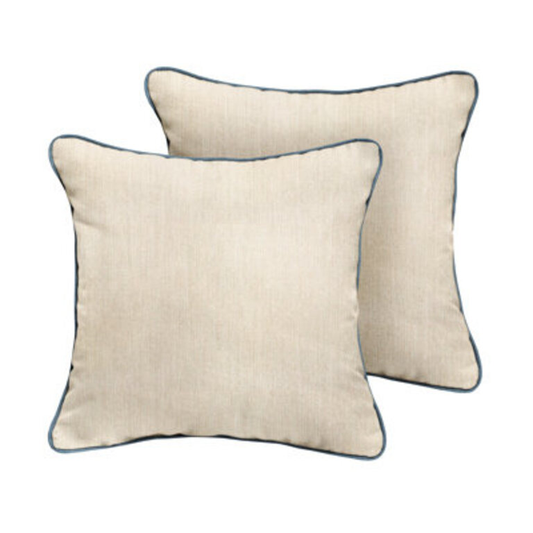 Jaclyn Corded Outdoor Square Pillow Cover  Insert