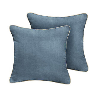 Jaclyn Corded Outdoor Square Pillow Cover  Insert