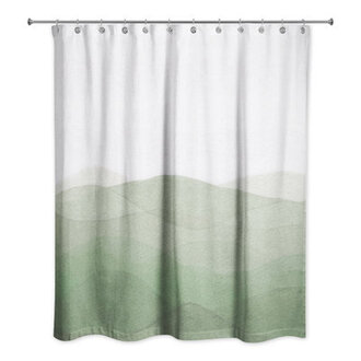 Perine Abstract Single Shower Curtain