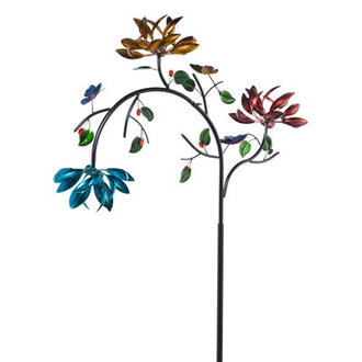 Siller 91 in Flowers Wind Spinner Garden Stake