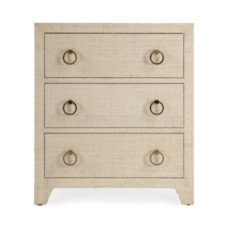 Cleo 3 - Drawer Raffia Dresser
