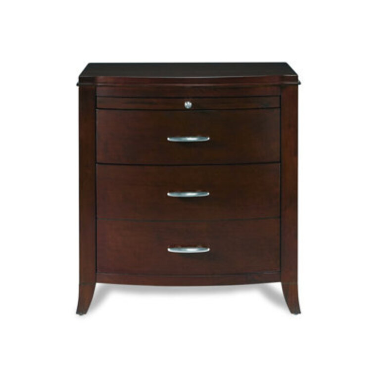 Aleidy 2 - Drawer Solid Wood Nightstand in Cinnamon
