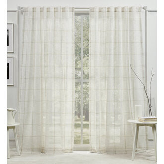 Lauren Ralph Lauren Rubin Sheer Back TabRod Pocket Curtain Panel