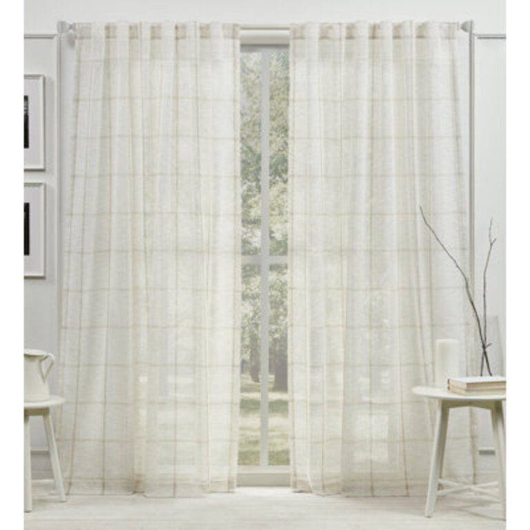 Lauren Ralph Lauren Rubin Sheer Back TabRod Pocket Curtain Panel
