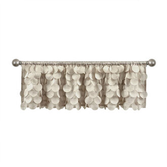 Gigi Solid Color Scalloped 70 Window Valance